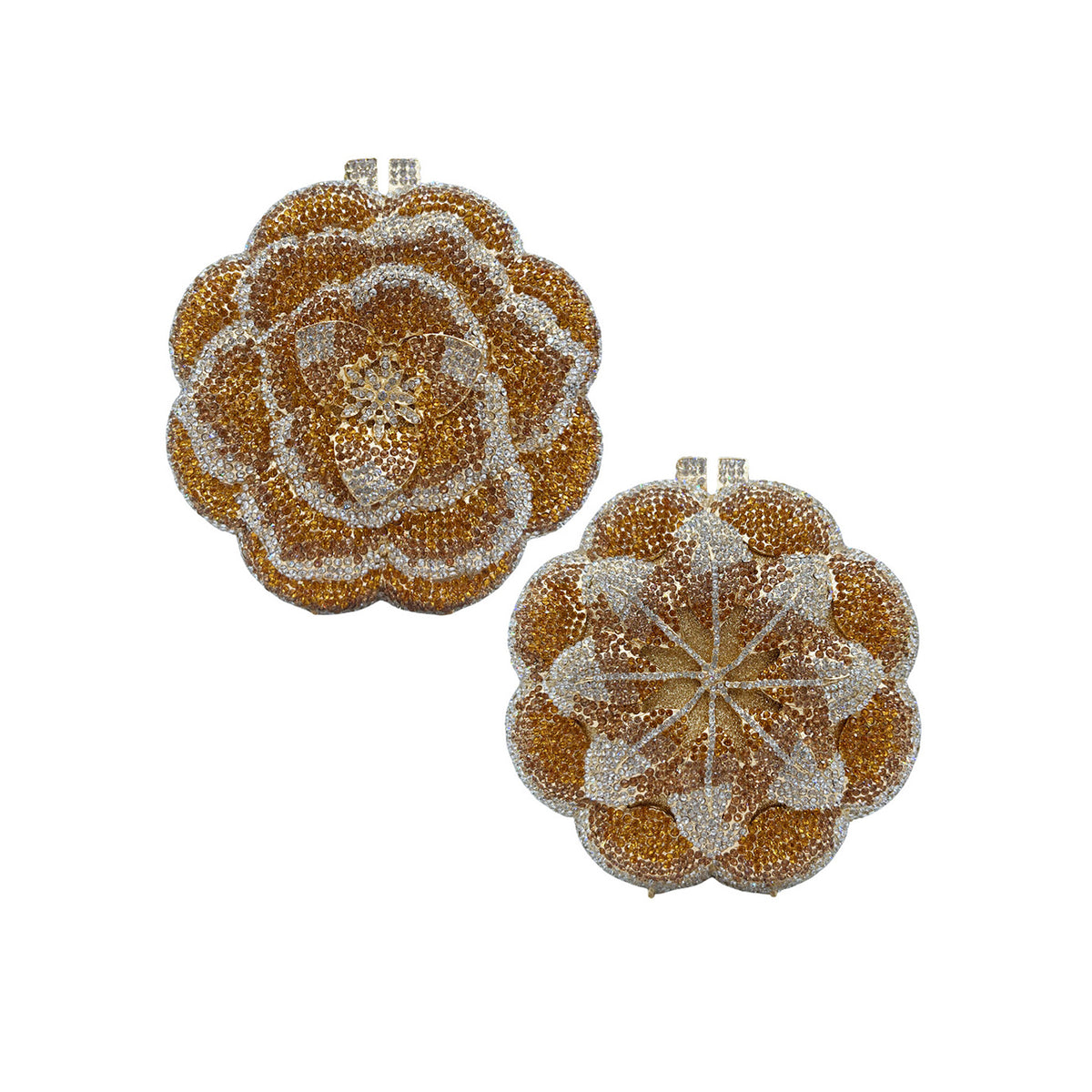 Diamond 3D Flower Clutch Evening Bag 