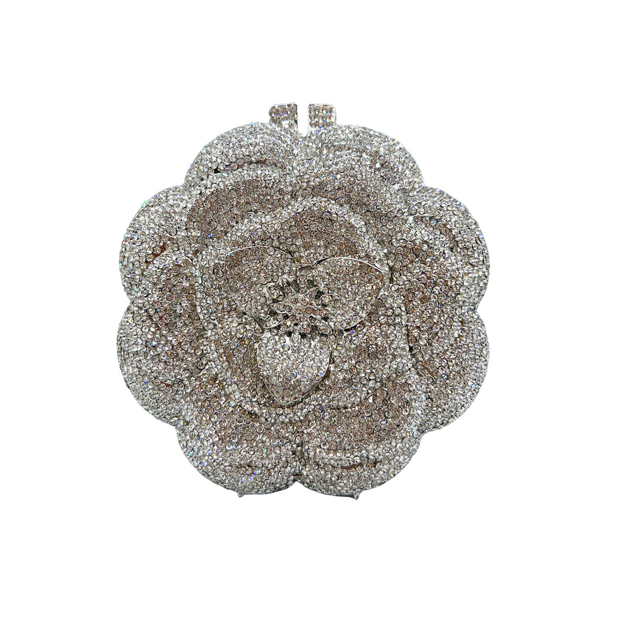 Diamond 3D Flower Clutch Evening Bag 