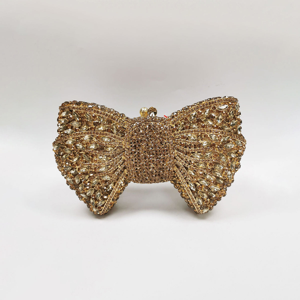 Luxury Bow Crystal Evening Clutch 