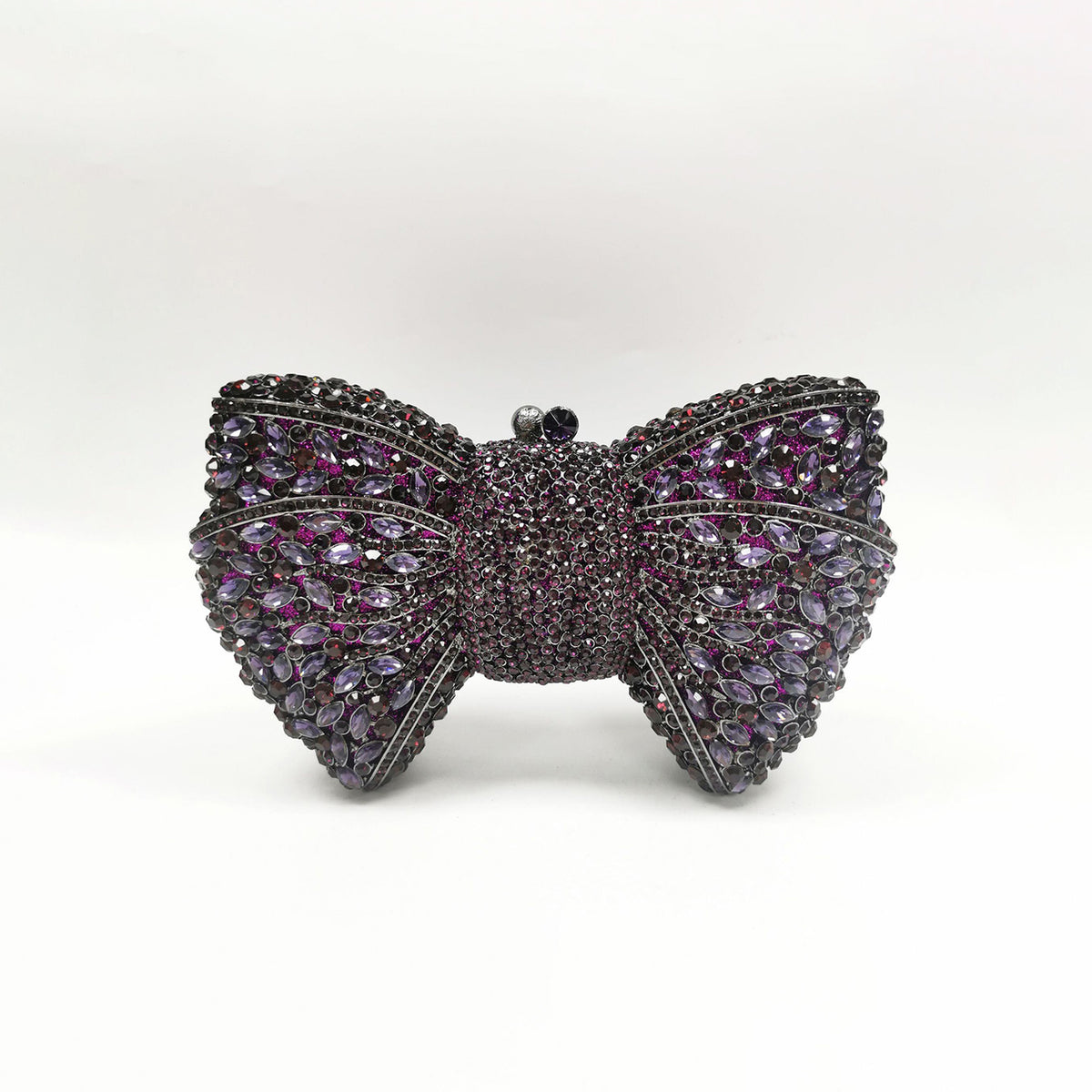 Luxury Bow Crystal Evening Clutch 