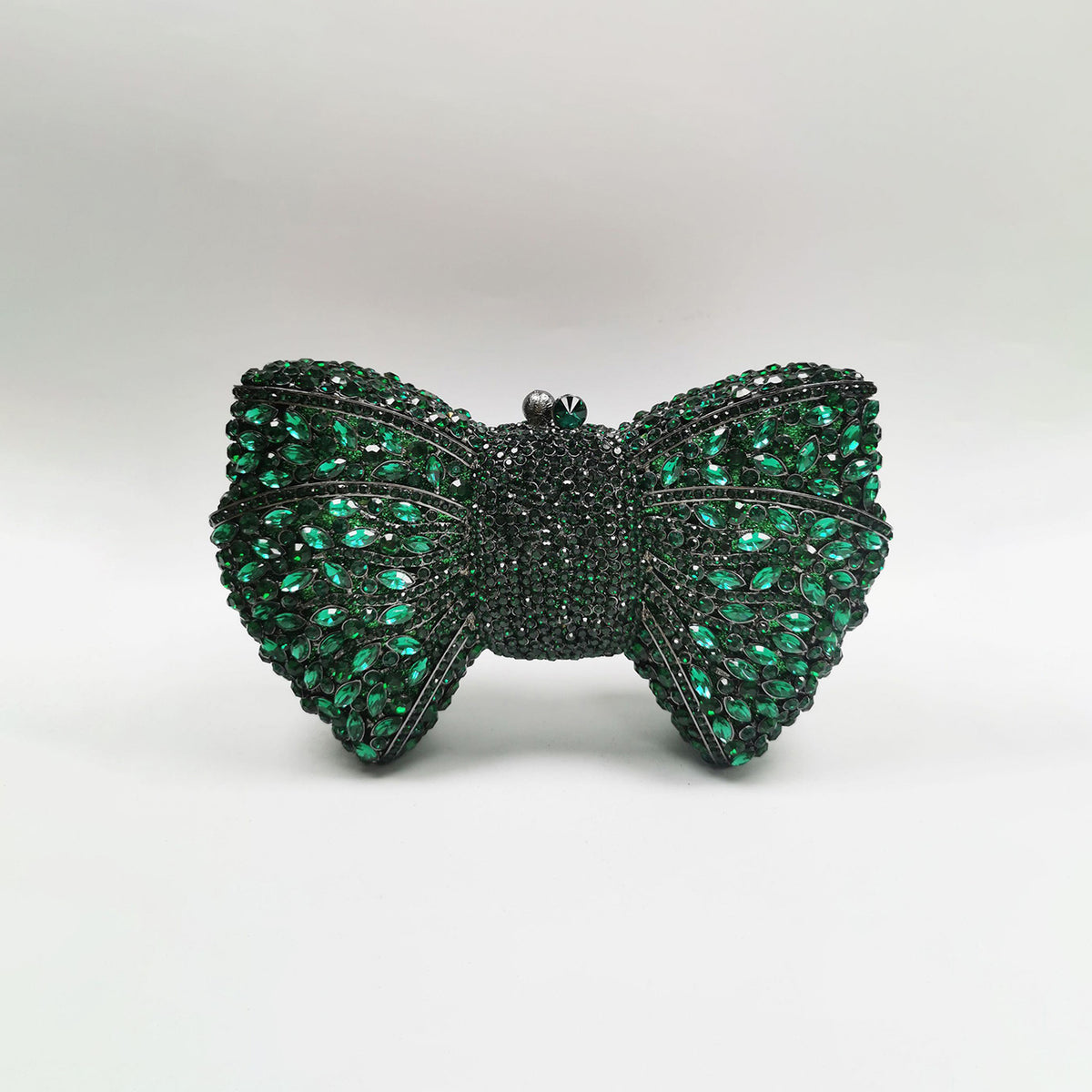 Luxury Bow Crystal Evening Clutch 
