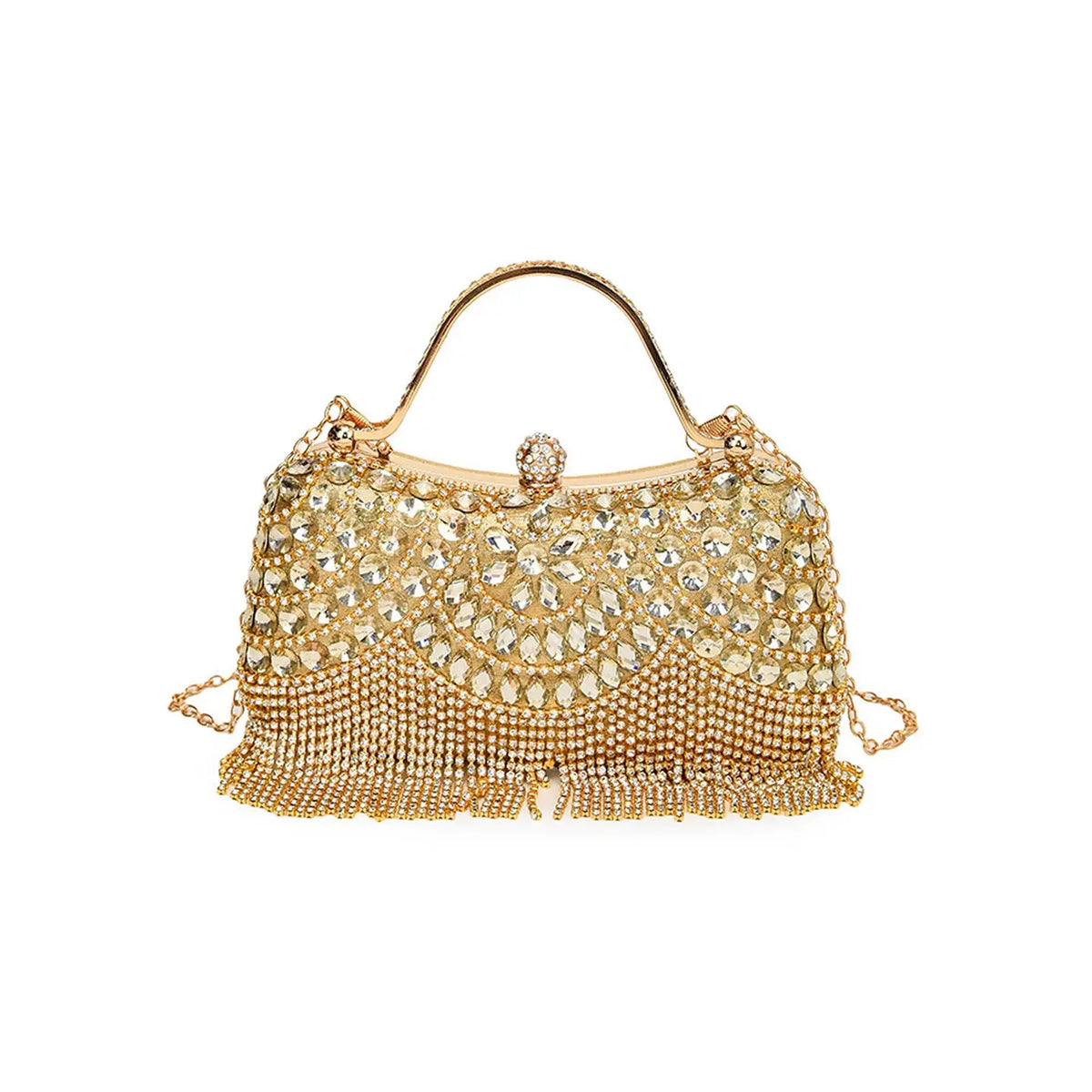 Rhinestone Tassel Handheld Shoulder Bag HB003 