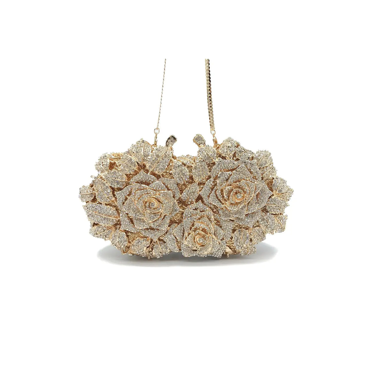Hollow Rose Diamond Evening Bag Clutch HB007 