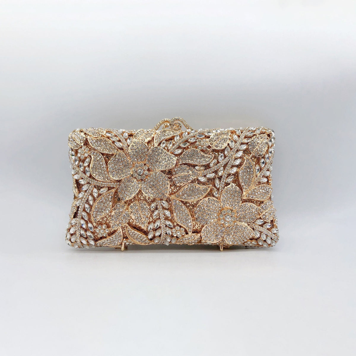 floral Diamond Evening Clutch 