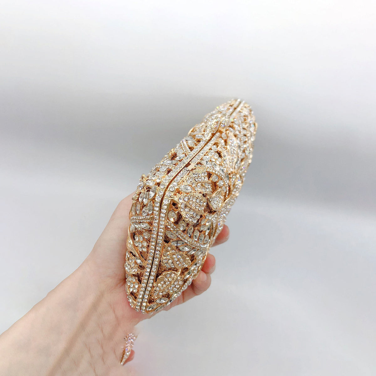 floral Diamond Evening Clutch 