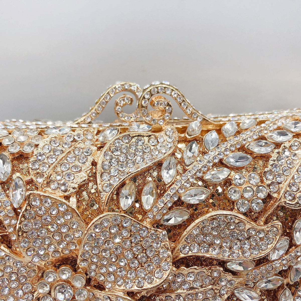 floral Diamond Evening Clutch 