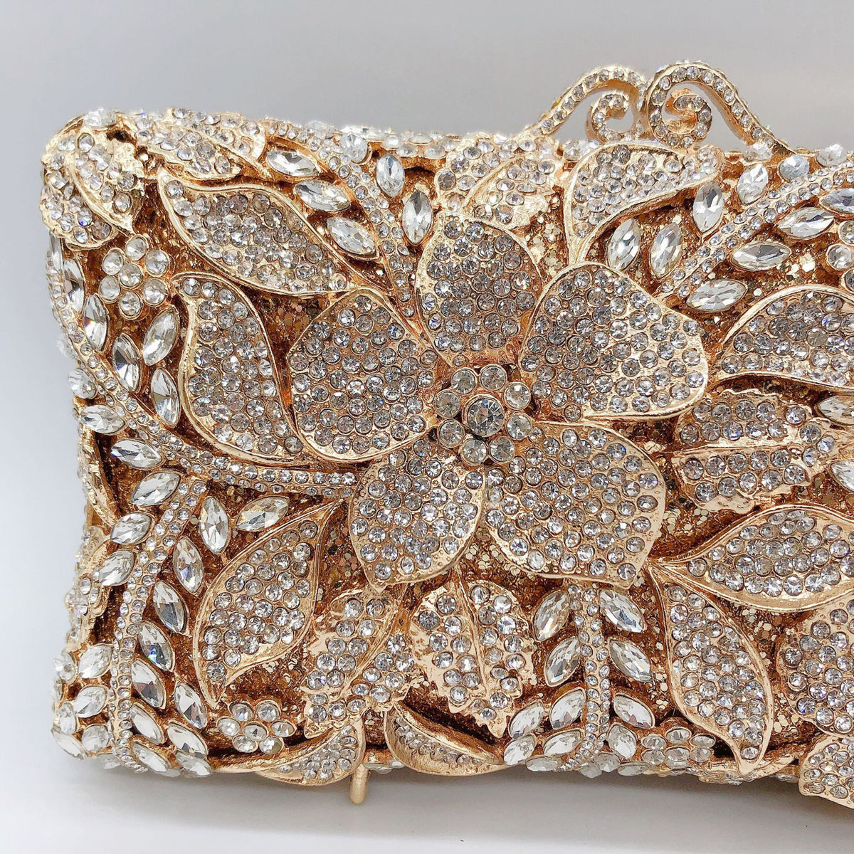 floral Diamond Evening Clutch 