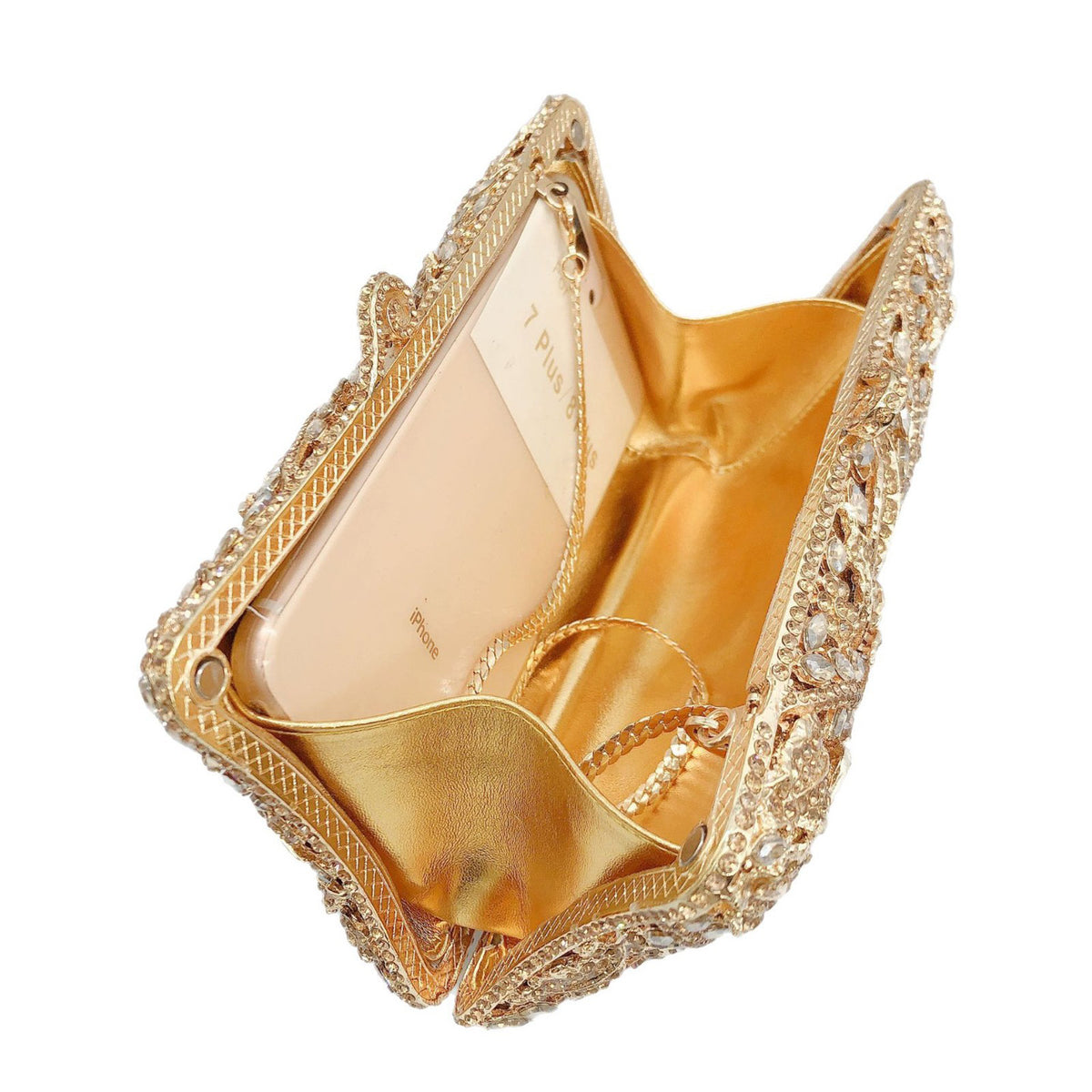 floral Diamond Evening Clutch 