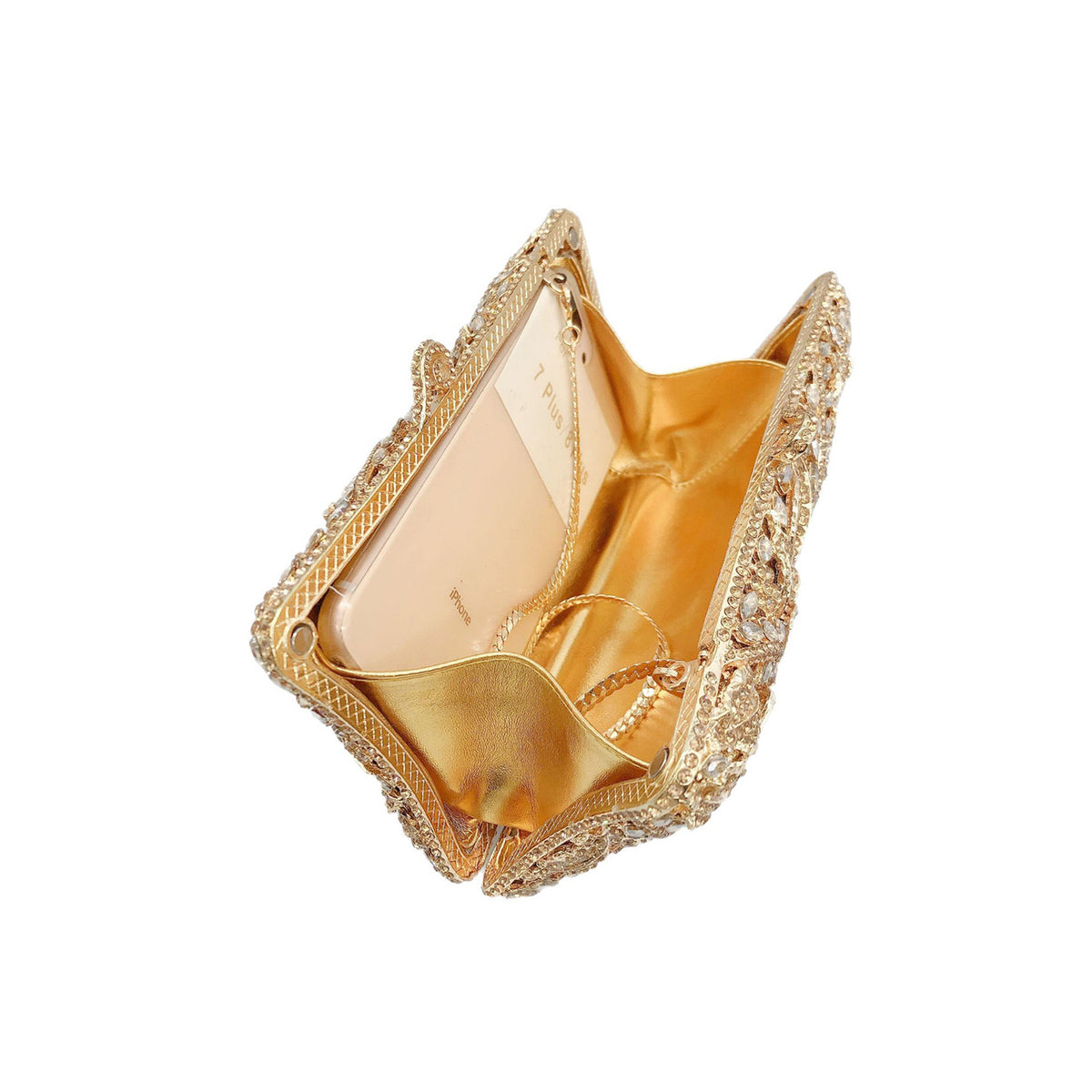 floral Diamond Evening Clutch 