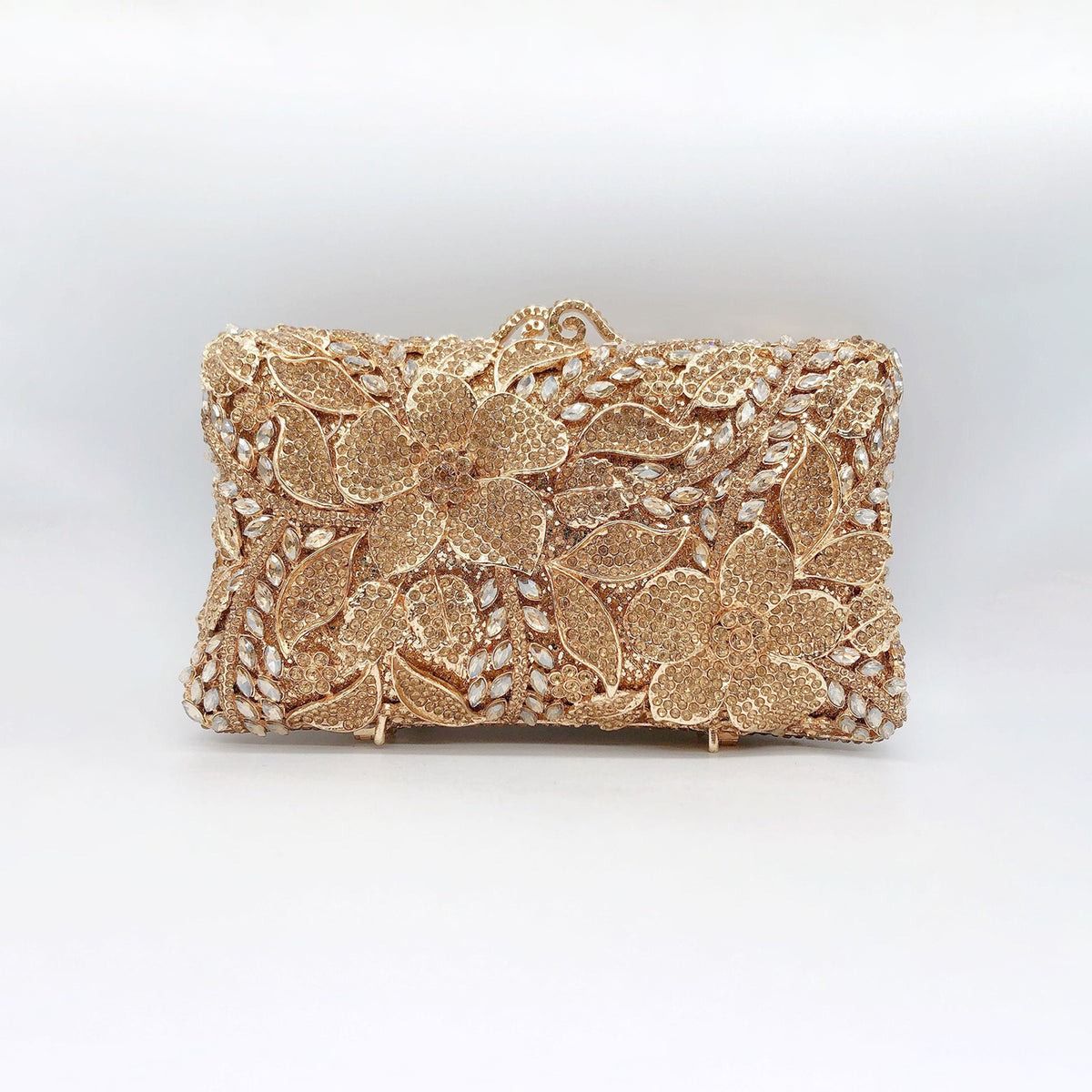 floral Diamond Evening Clutch 