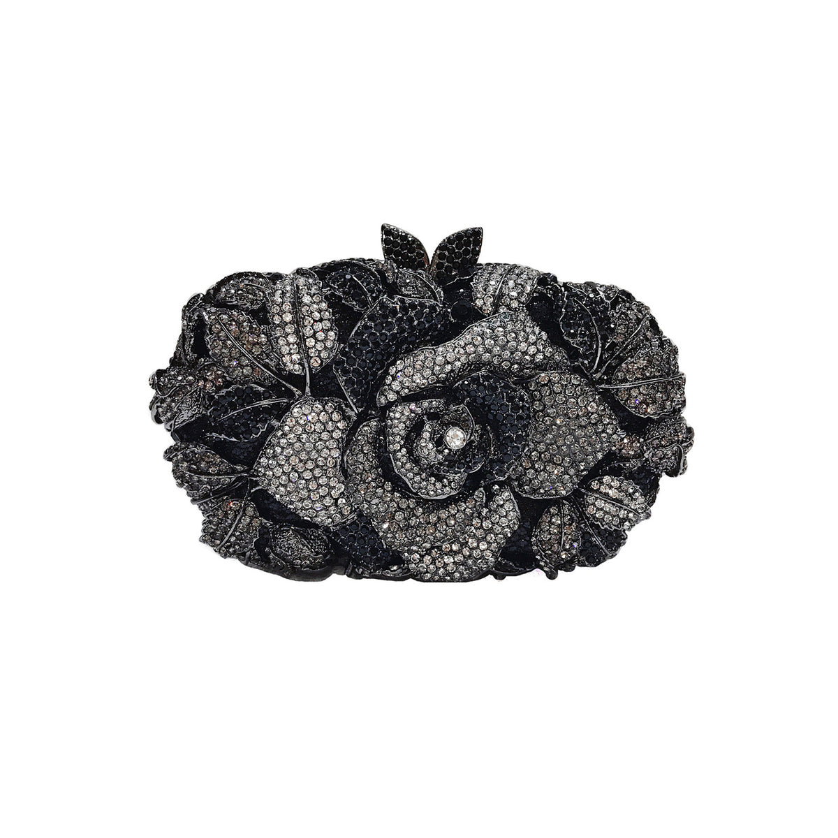 Hollow Rose Diamond Evening Bag Clutch 