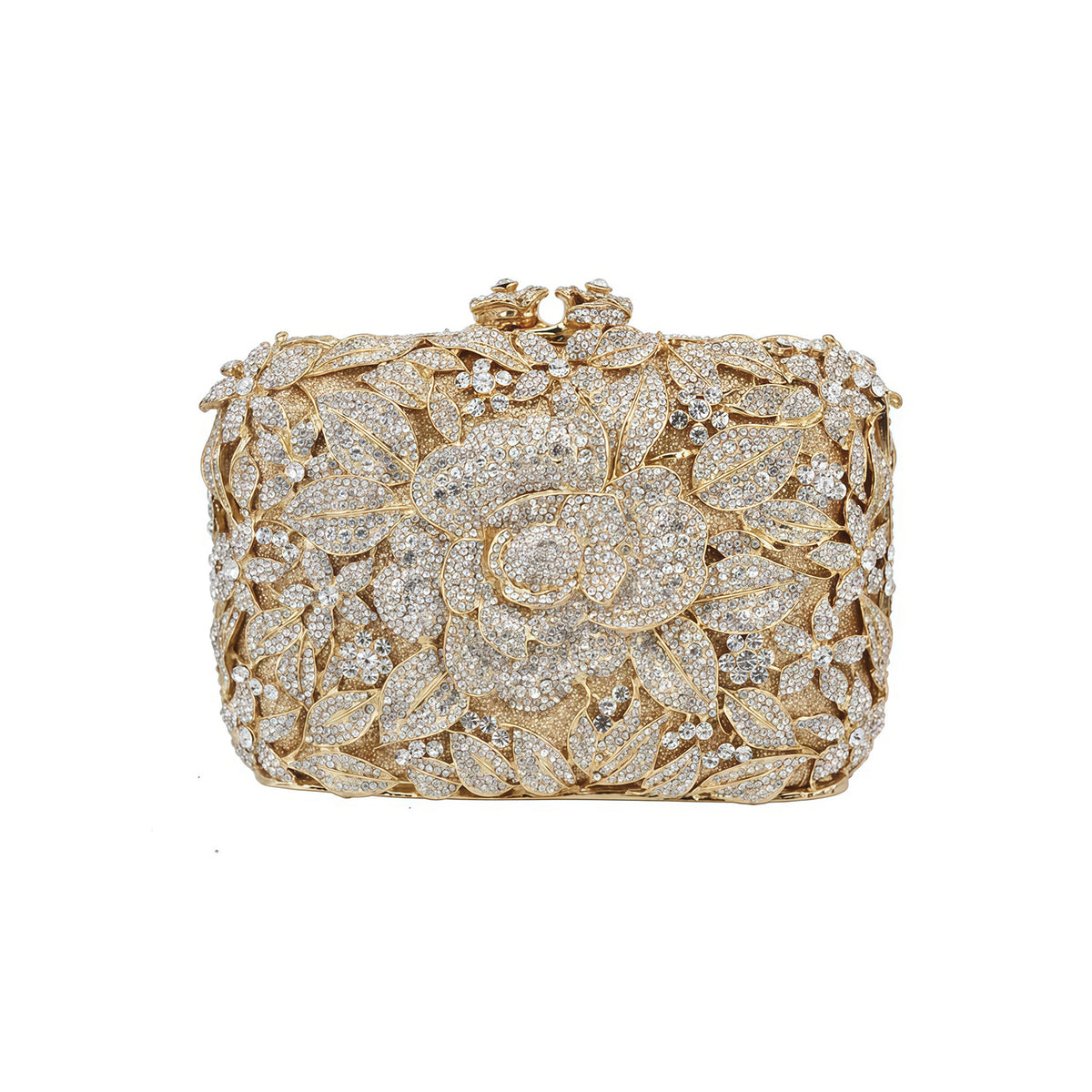Pastel Rose Diamond Evening Clutch 