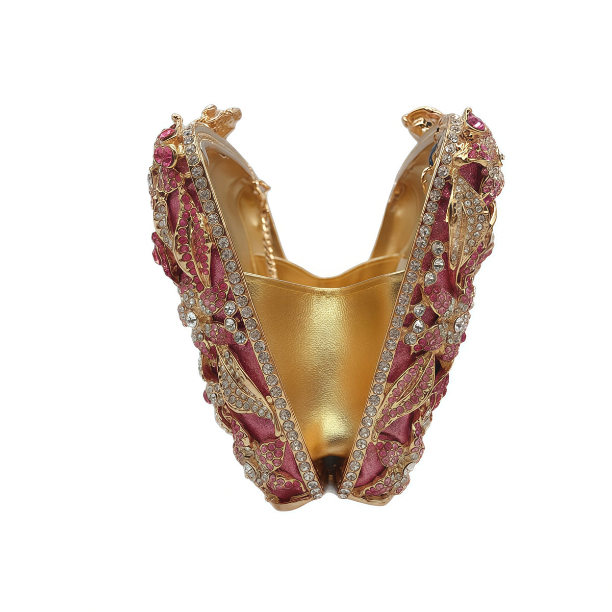 Pastel Rose Diamond Evening Clutch 