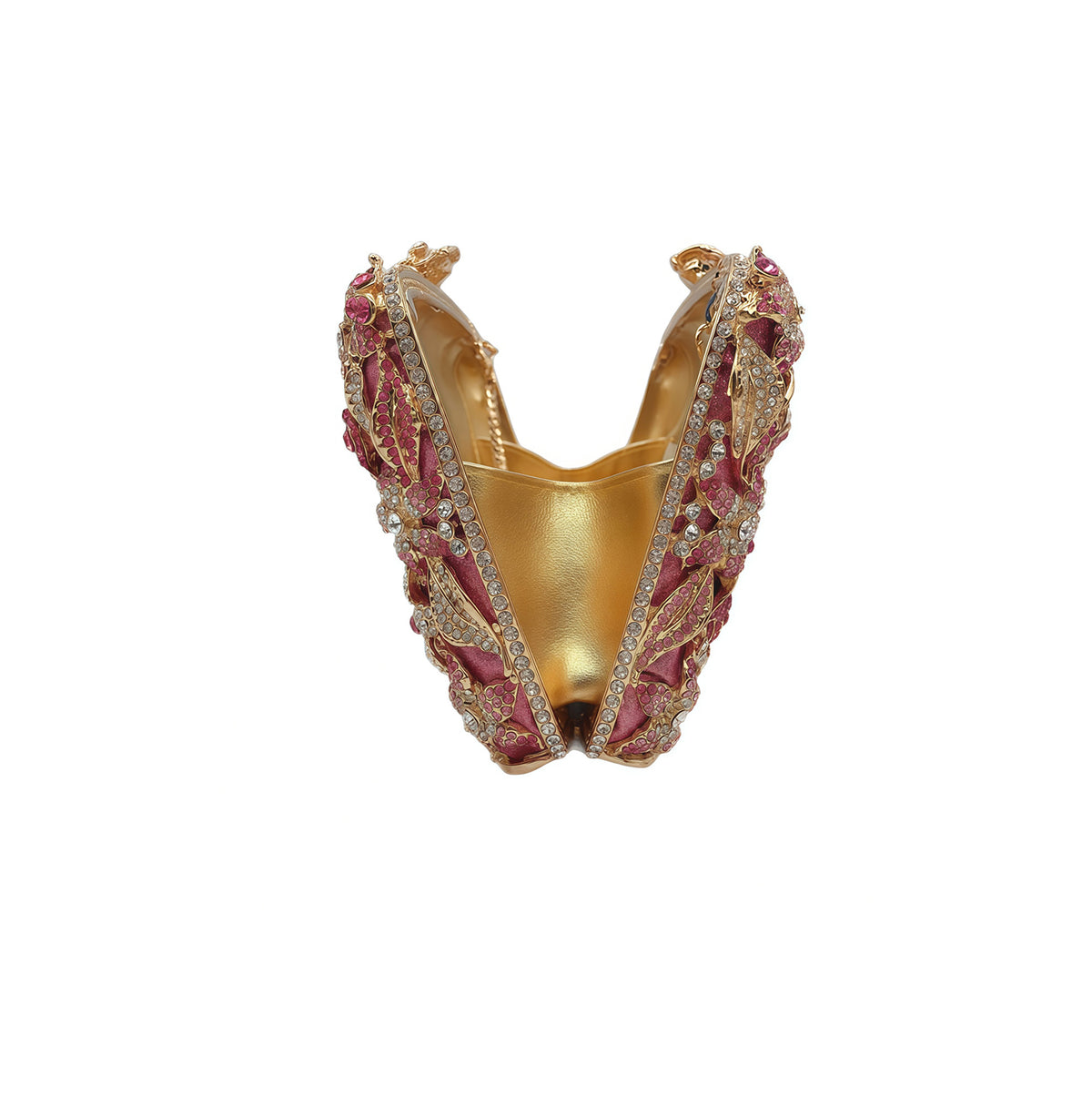 Pastel Rose Diamond Evening Clutch 