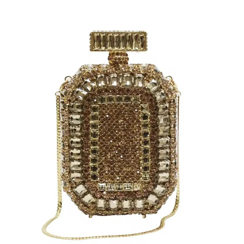 Bottle Glass Perfume Crystal Evening  Handbag HB018 