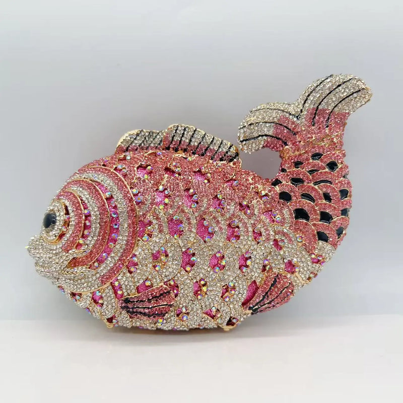 Fish Rhinestones Clutches Bag HB020 