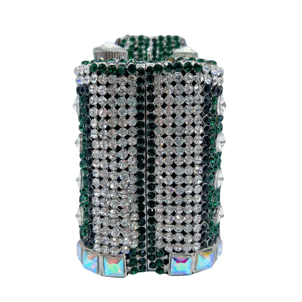 Camera Shaped Metallic Diamond Clutch Bag HB029 