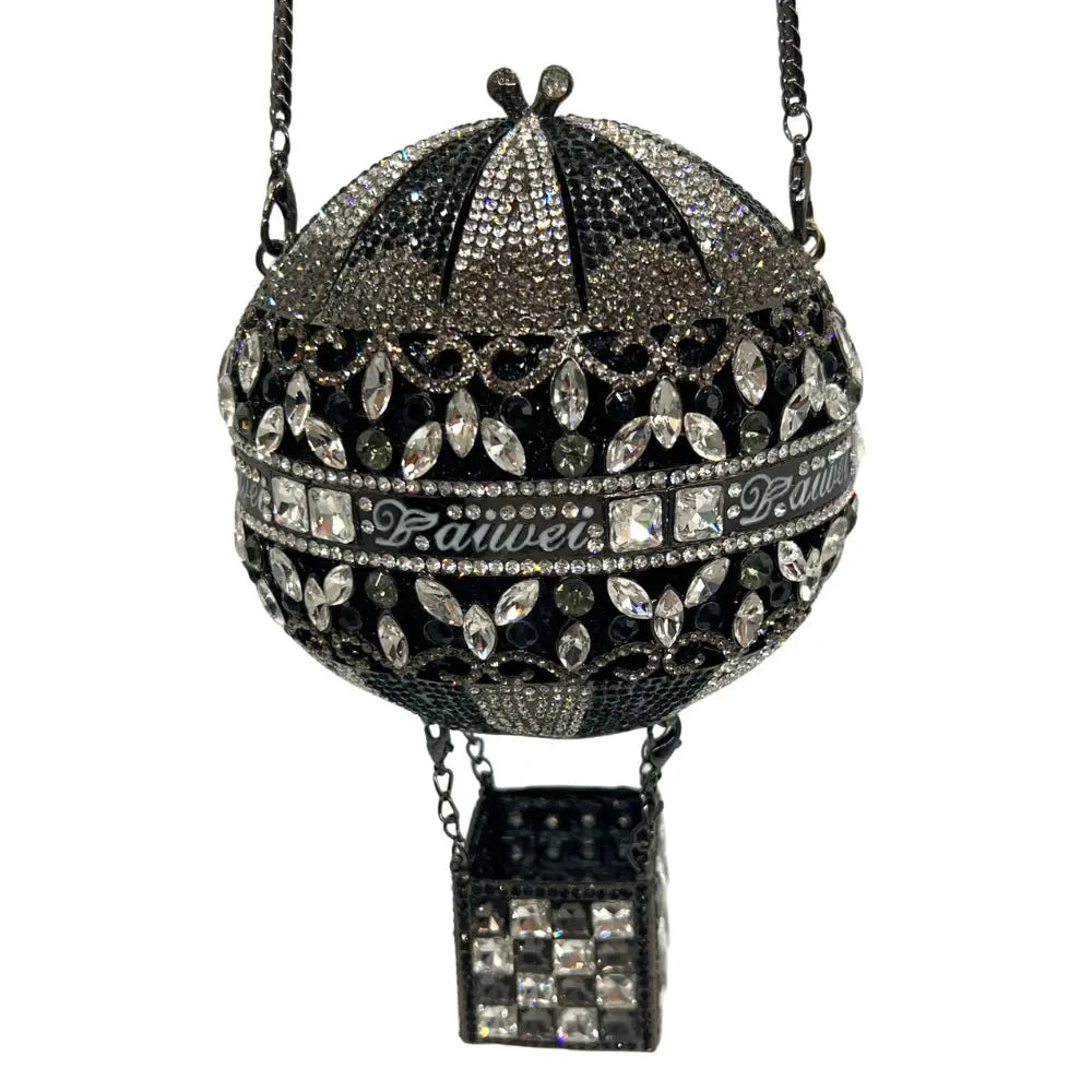 Hot Air Balloon Shaped Crystal Clutch Bag HB030 