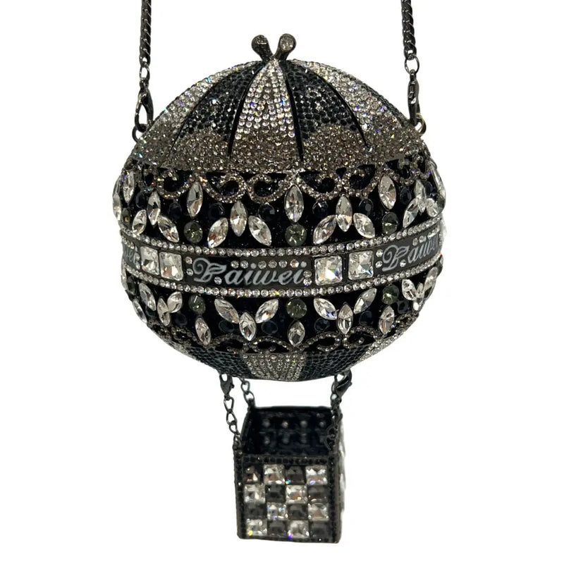 Hot Air Balloon Shaped Crystal Clutch Bag HB030 