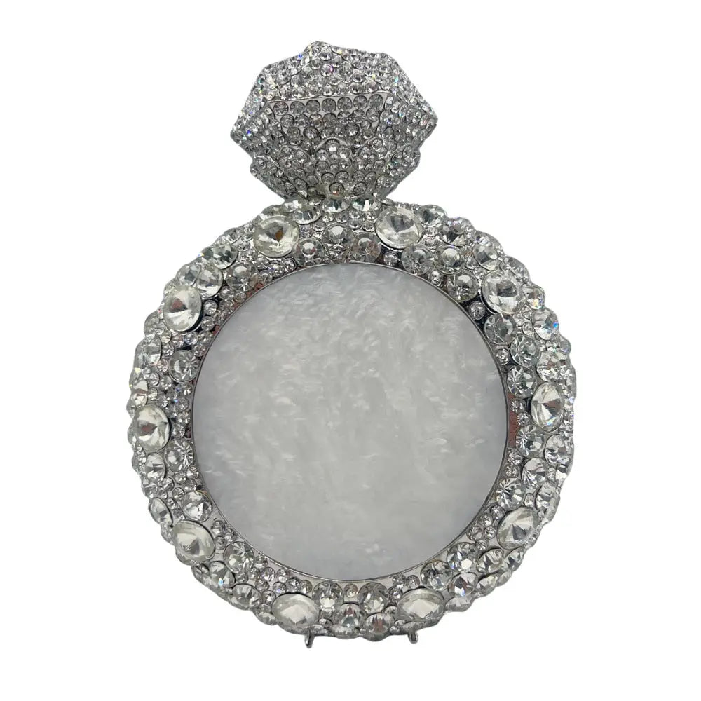 Perfume Bottle Shell Full of Rhinestone Clutch Bag HB032 