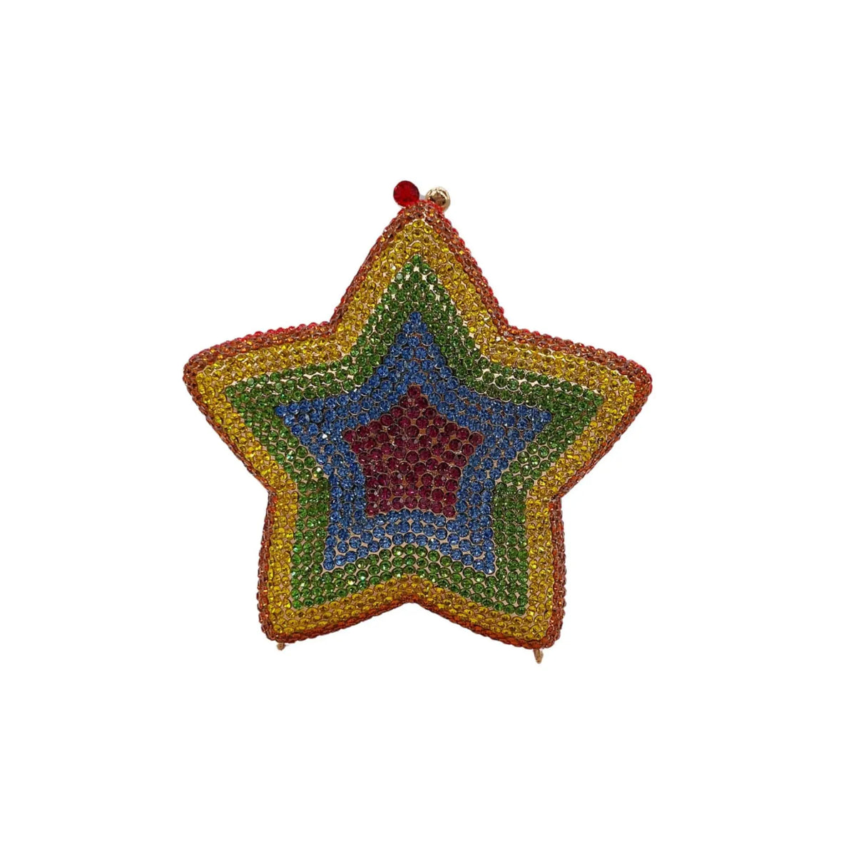 Star Shaped Crystal Evening Clutch Bag HB033 