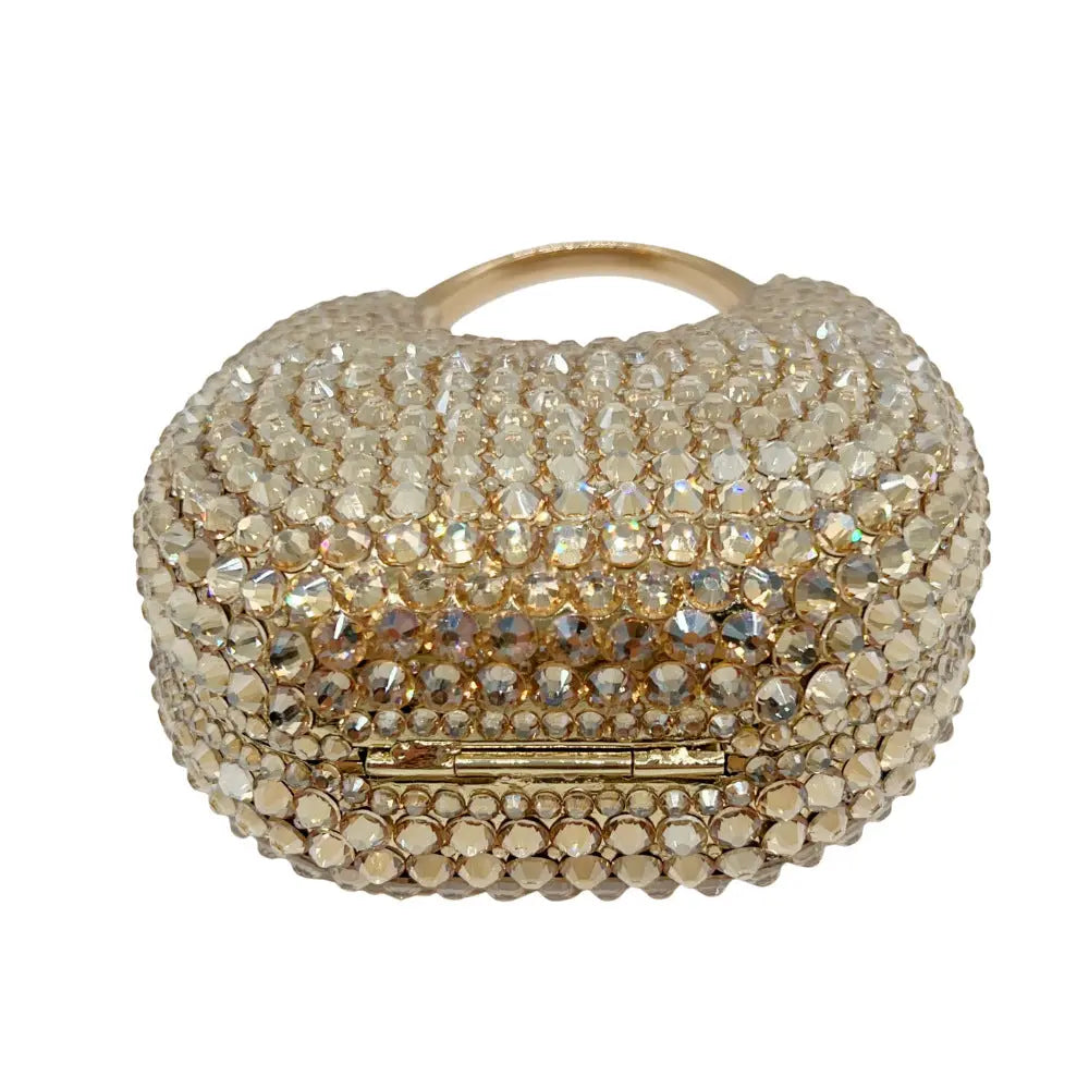 Oval Shaped Diamond Evening Clutch Bag HB035 