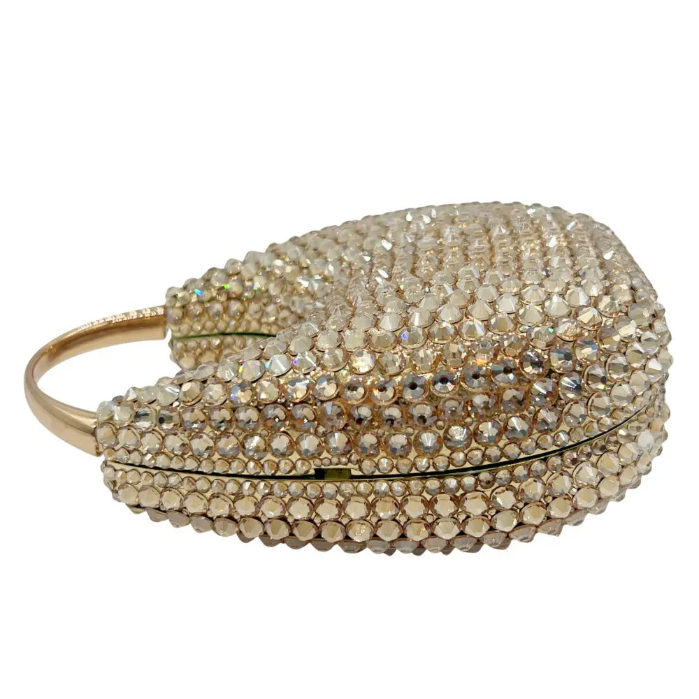 Oval Shaped Diamond Evening Clutch Bag HB035 