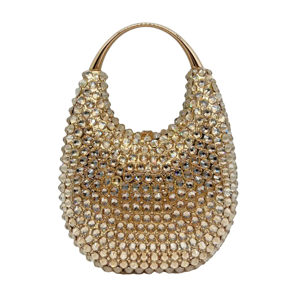 Oval Shaped Diamond Evening Clutch Bag HB035 