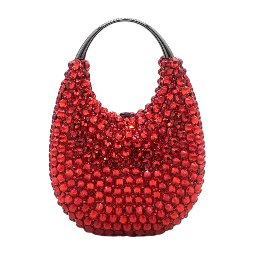 Oval Shaped Diamond Evening Clutch Bag HB035 