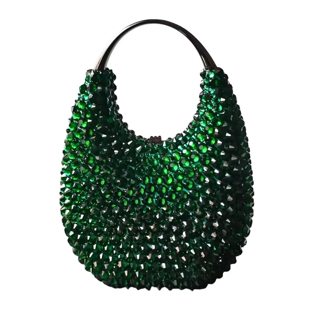 Oval Shaped Diamond Evening Clutch Bag HB035 