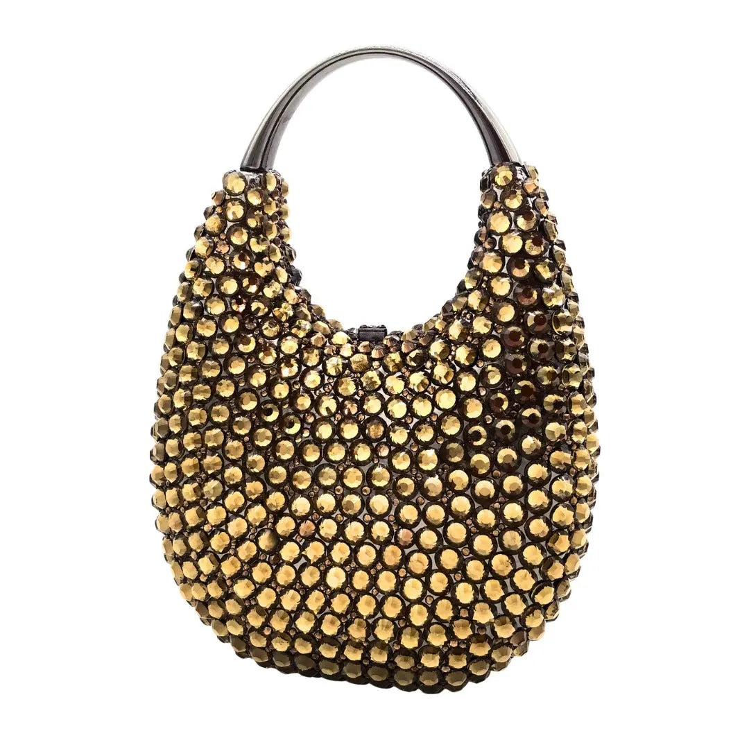 Oval Shaped Diamond Evening Clutch Bag HB035 