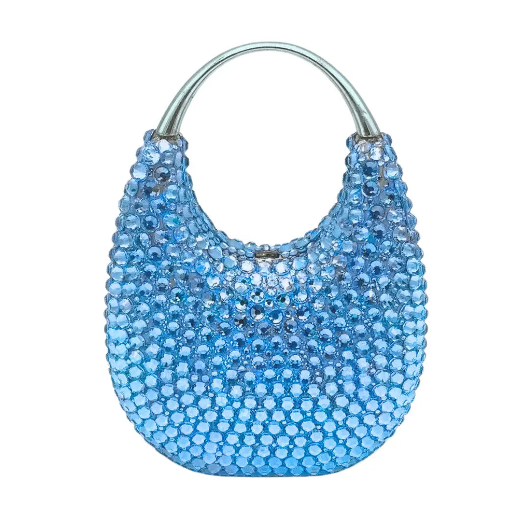 Oval Shaped Diamond Evening Clutch Bag HB035 