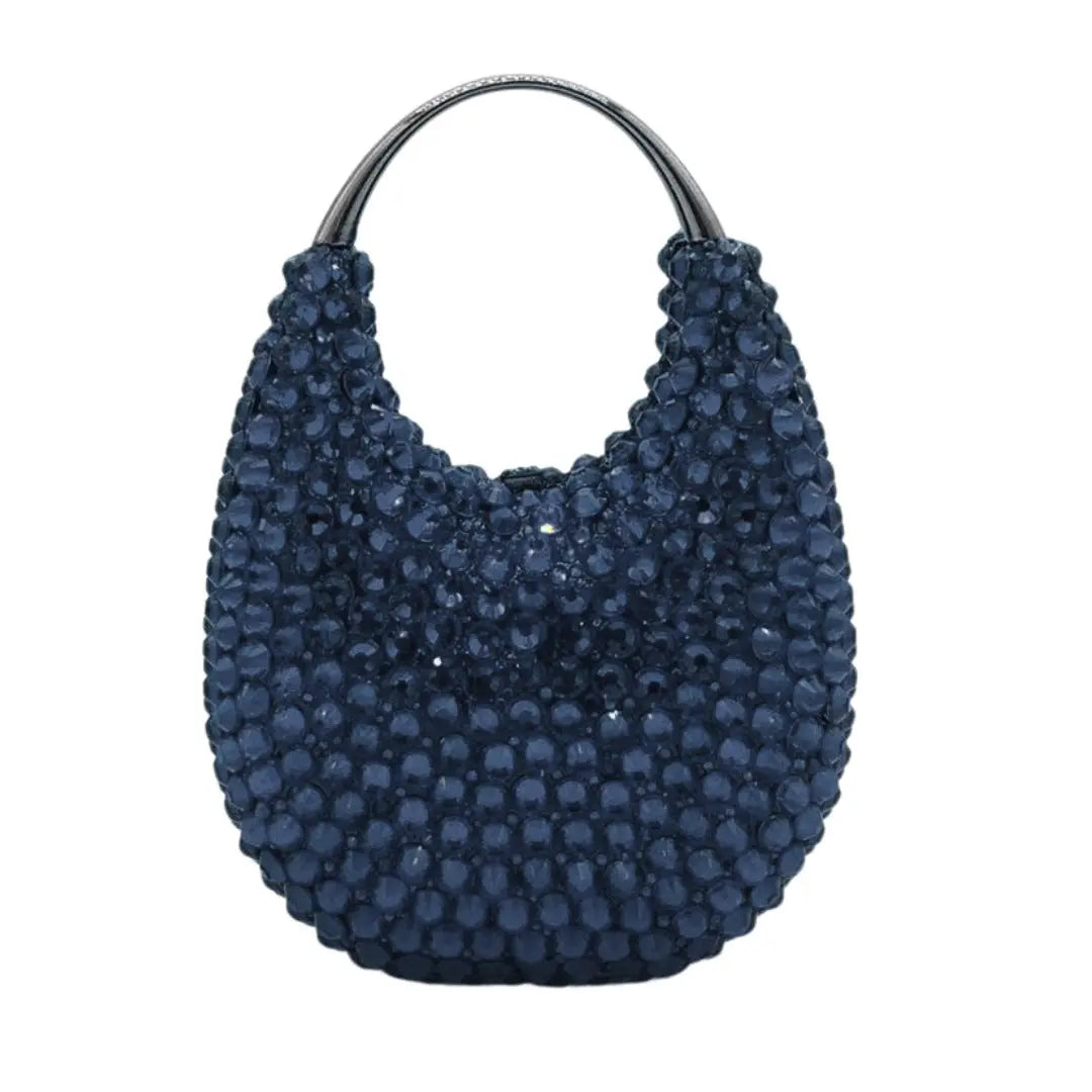 Oval Shaped Diamond Evening Clutch Bag HB035 