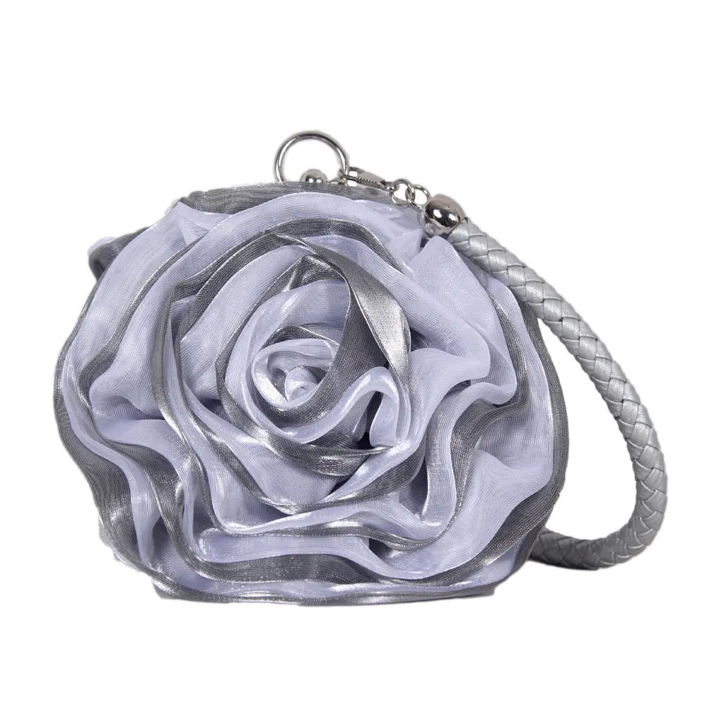Silk 3D Flower Clutch Bag HB038 