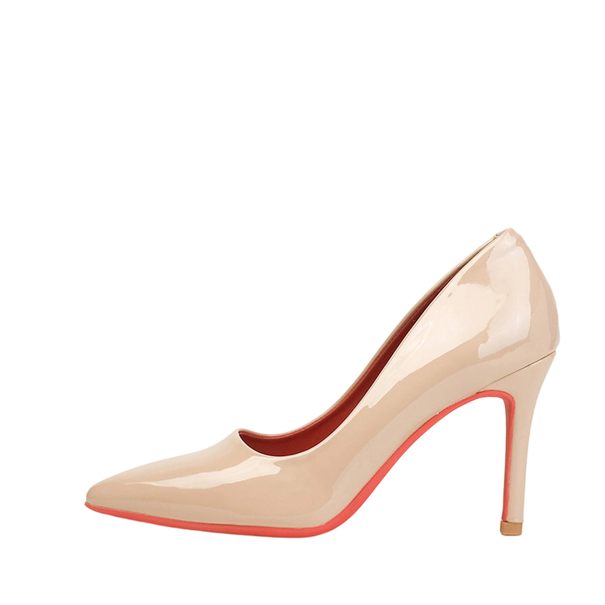 Pointed Patent Leather Red-soled High Heel 