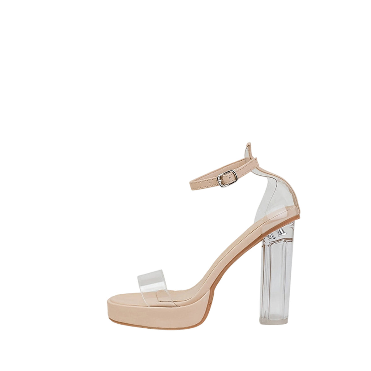 One-strap Transparent High Heel 