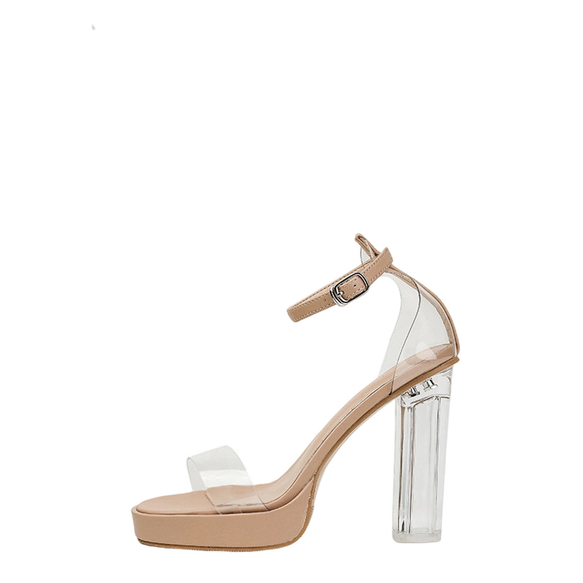 One-strap Transparent High Heel 