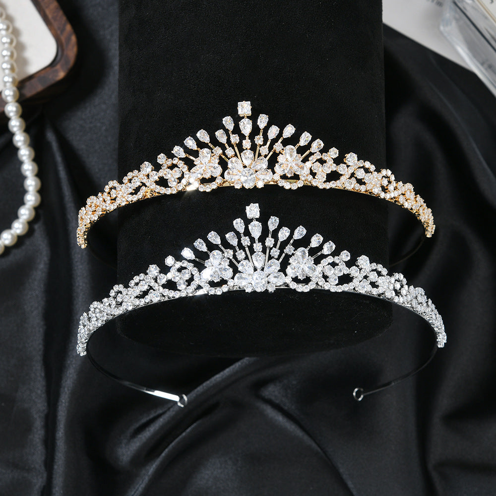 Sparkling Crystal Floral Tiara HP005 