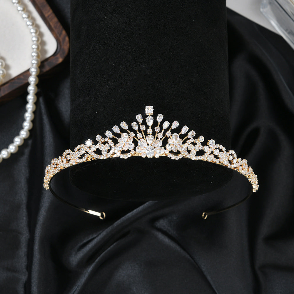Sparkling Crystal Floral Tiara HP005 