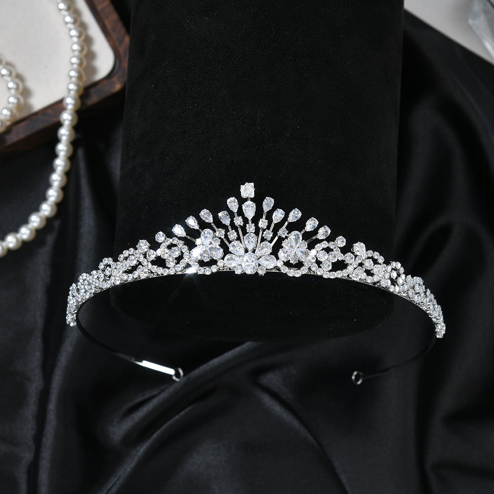 Sparkling Crystal Floral Tiara HP005 