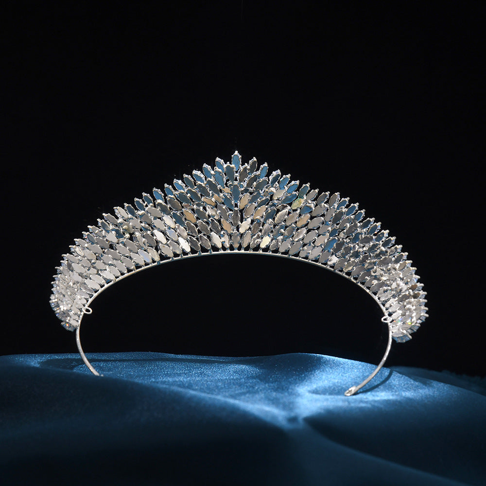 Luxury Full Crystal Leaf Tiara HP008 