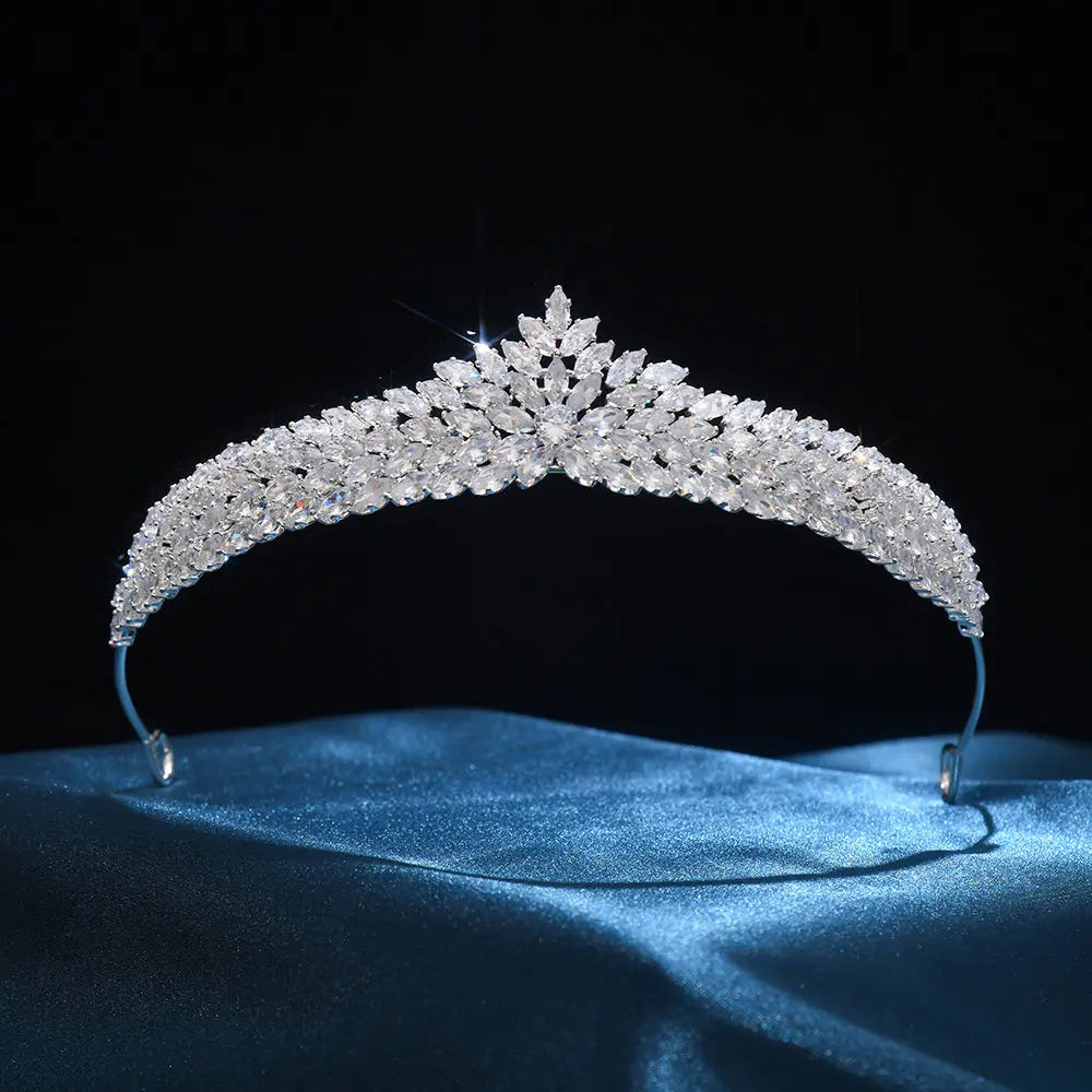 Premium Leaf Crystal Tiara HP009 
