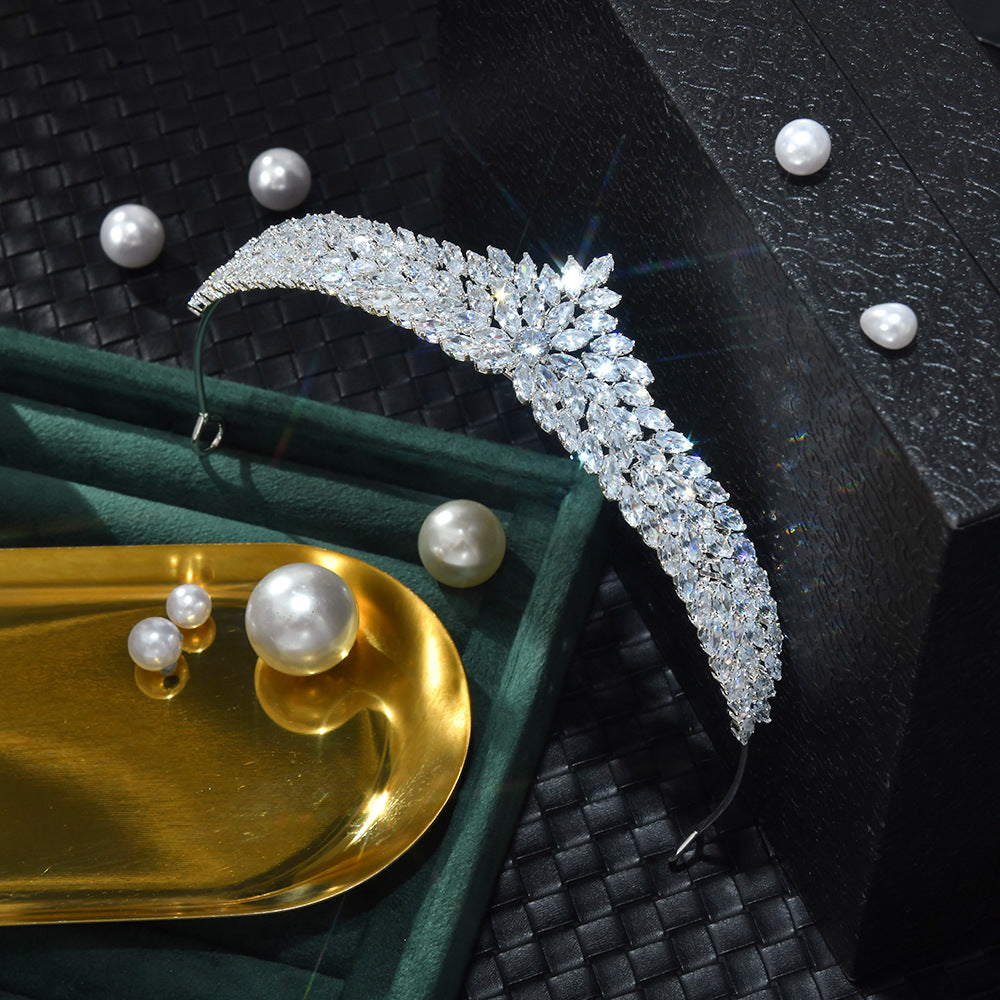 Premium Leaf Crystal Tiara HP009 