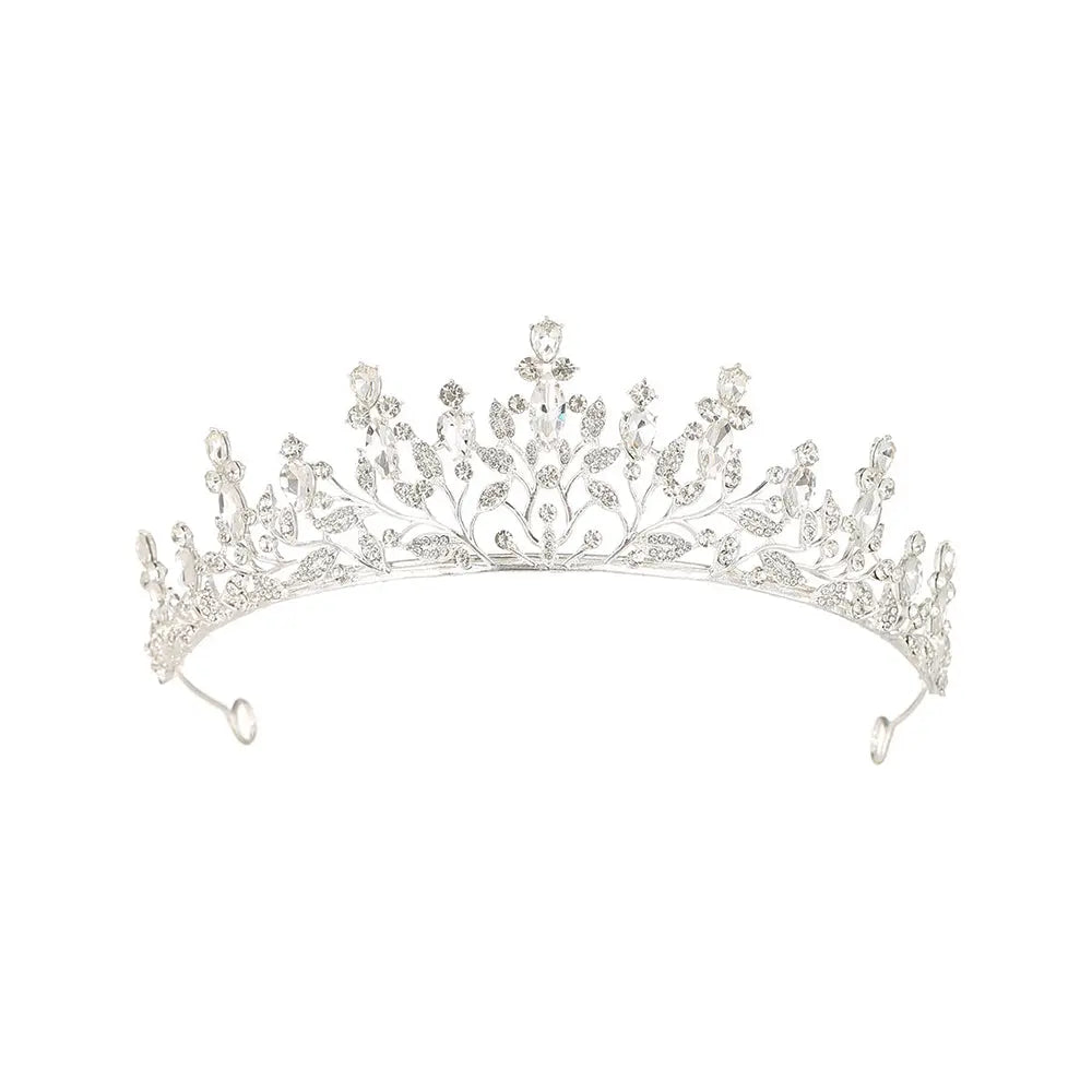 Regal Crystal Leaf & Vine Bridal Tiara HP016-7