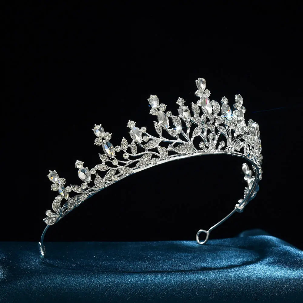 Regal Crystal Leaf & Vine Bridal Tiara HP016-5