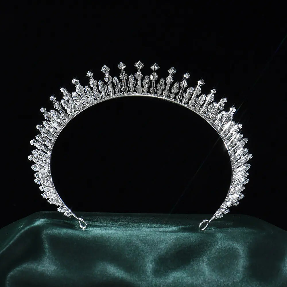 Elegant Sparkling Rhinestone Bridal Tiara Crown Headband for Wedding Promenade Birthday HP026-6