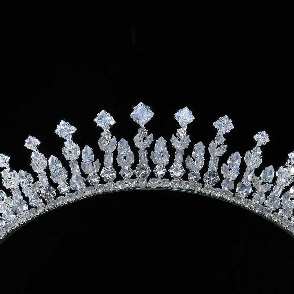 Elegant Sparkling Rhinestone Bridal Tiara Crown Headband for Wedding Promenade Birthday HP026-7