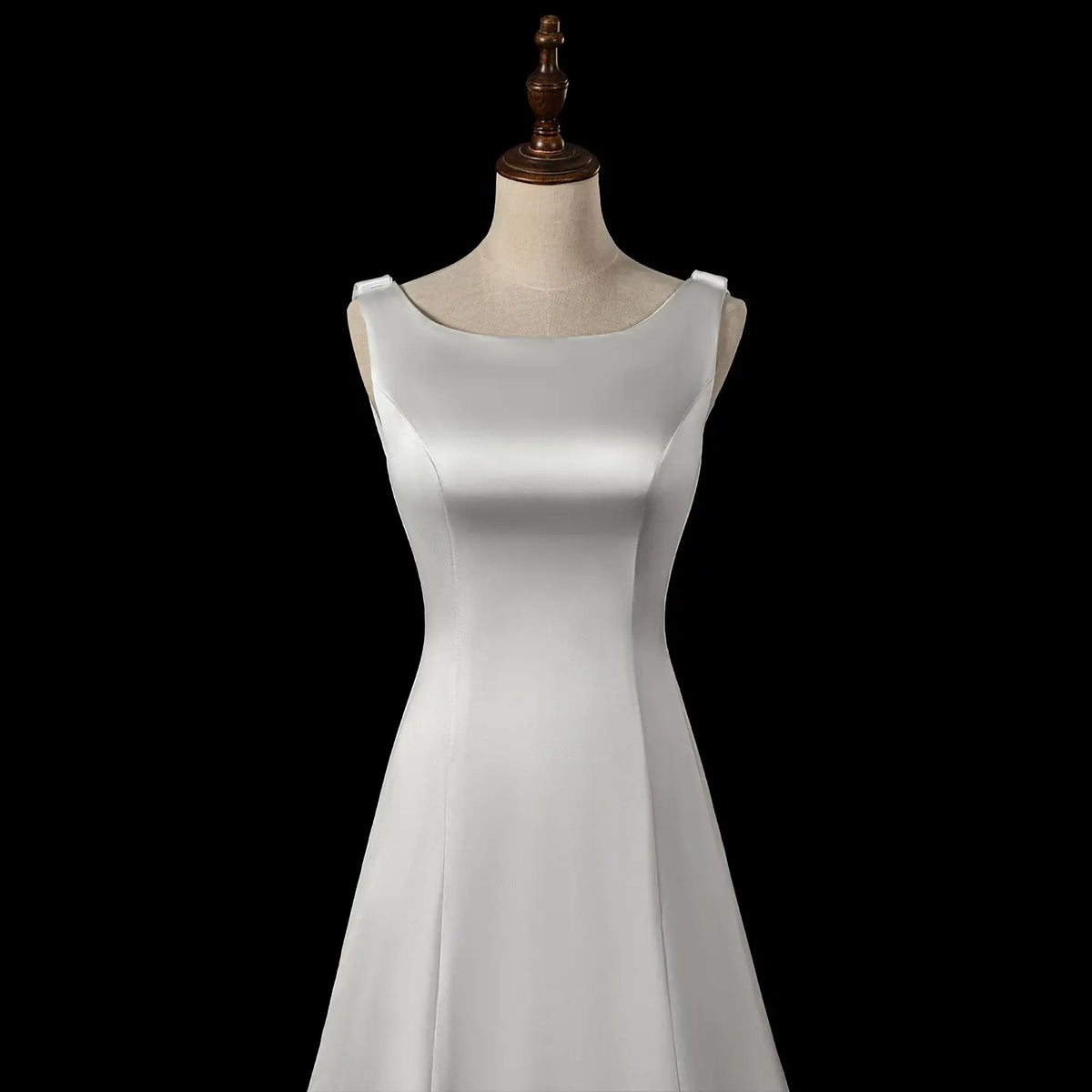 white satin low back dress Shona Joy La Lune Low Back Maxi Dress in White