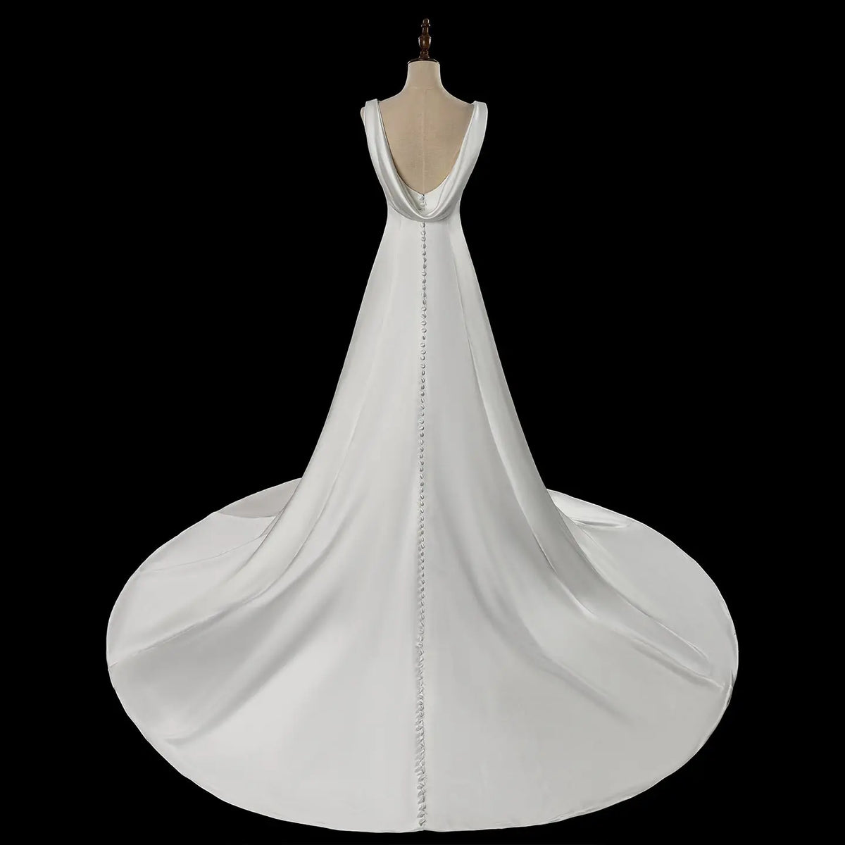 low back white satin dress Satin White Maxi Dress: Criss-cross Back, Backless Bridal Gown