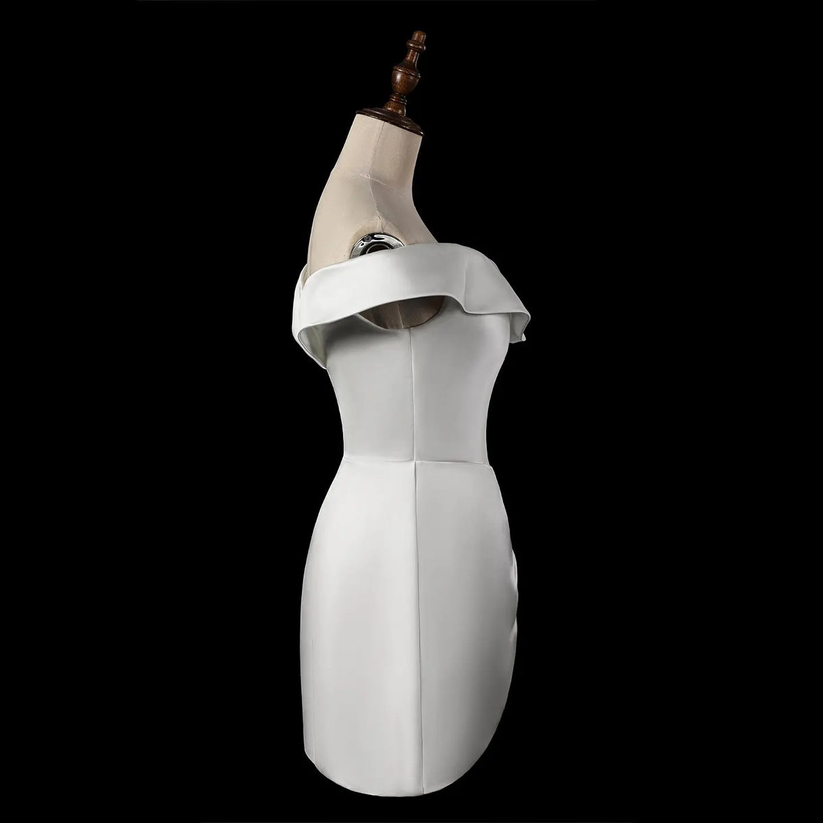 Luxury White Ruched Bodycon Mini Wedding Dress SW724 – SHARONSAID Luxury White Ruched Bodycon Mini Wedding Dress SW724 – SHARONSAID